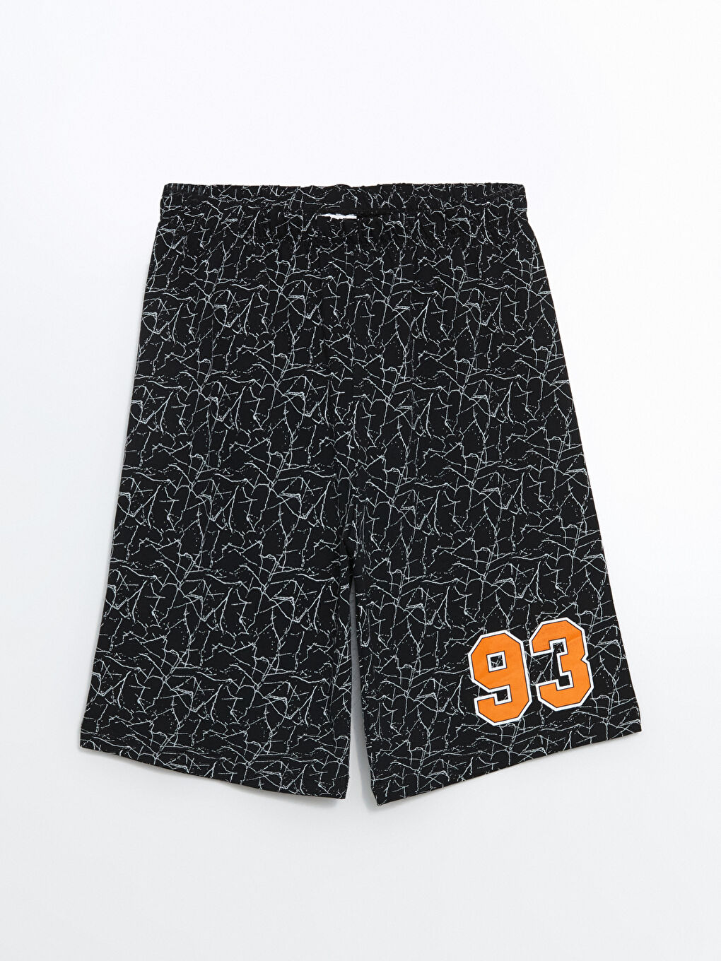 LCW Kids Siyah Beli Lastikli Erkek Çocuk Pijama Şort