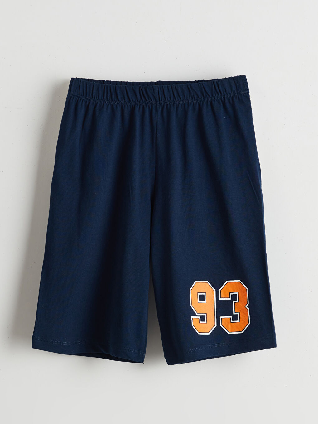 Lacivert Beli Lastikli Erkek Çocuk Pijama Şort