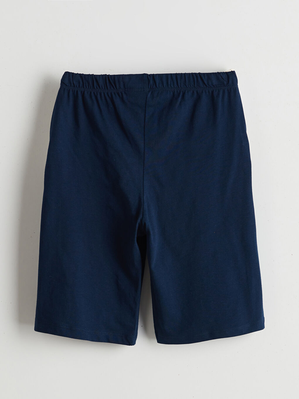 Lacivert Beli Lastikli Erkek Çocuk Pijama Şort-1