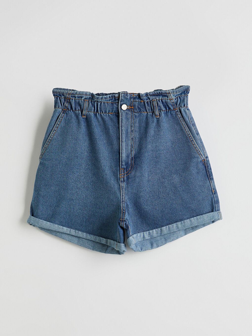 Elasticated Waist Women's Denim Shorts -S5MR20Z8-507
