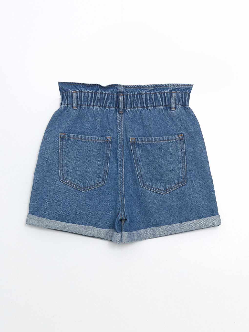 LCW Jeans Elasticated Waist Women's Denim Shorts -S5MR20Z8-507