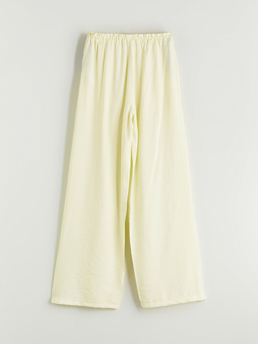 Elasticated Waist Textured Women's Trousers -S5MR53Z8-YBP