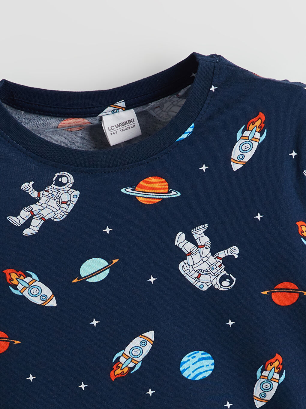 Crew Neck Boys' Pyjama Set-2