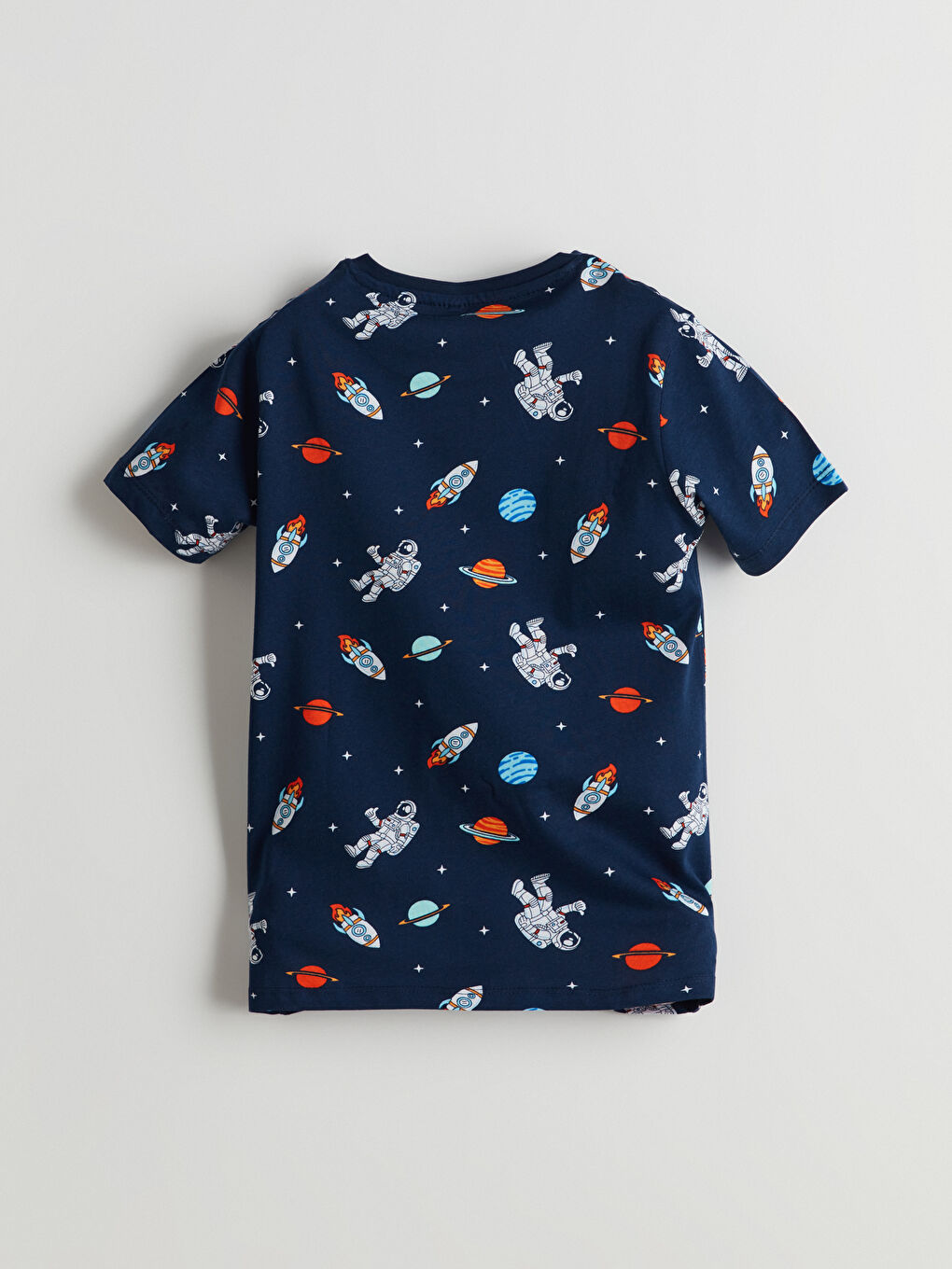 Crew Neck Boys' Pyjama Set-3