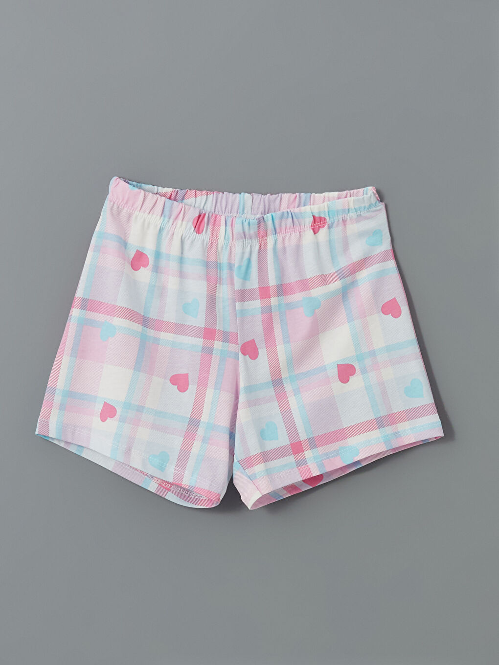 Crew Neck Girl's Shorts Pajama Set -S5MR86Z4-EEW