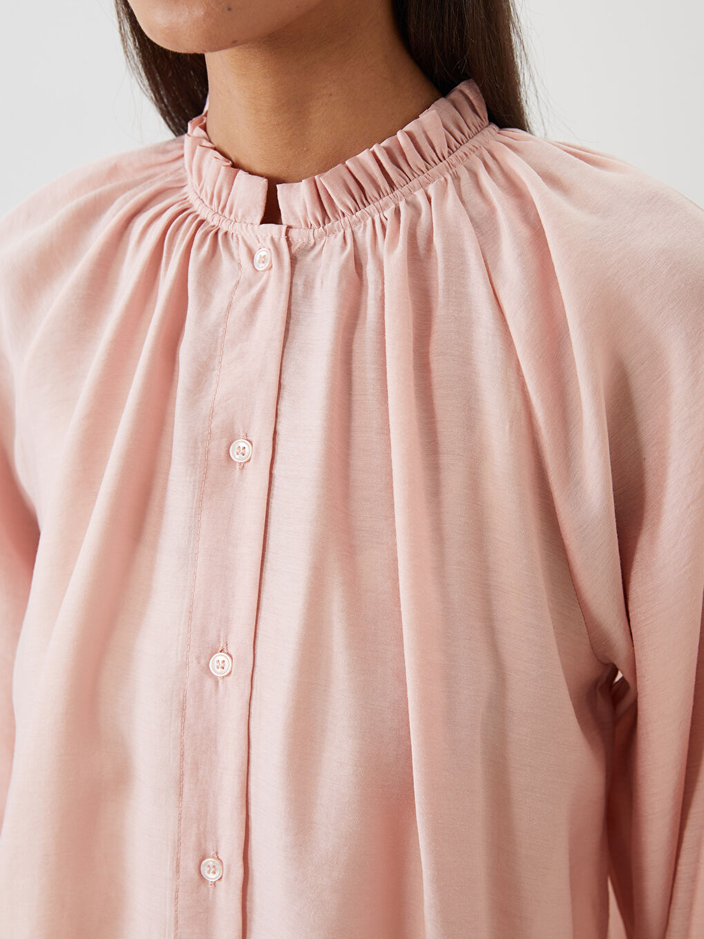 LCW Modest Woman PINK Shirt Tunic -S5MS10Z8-FRP