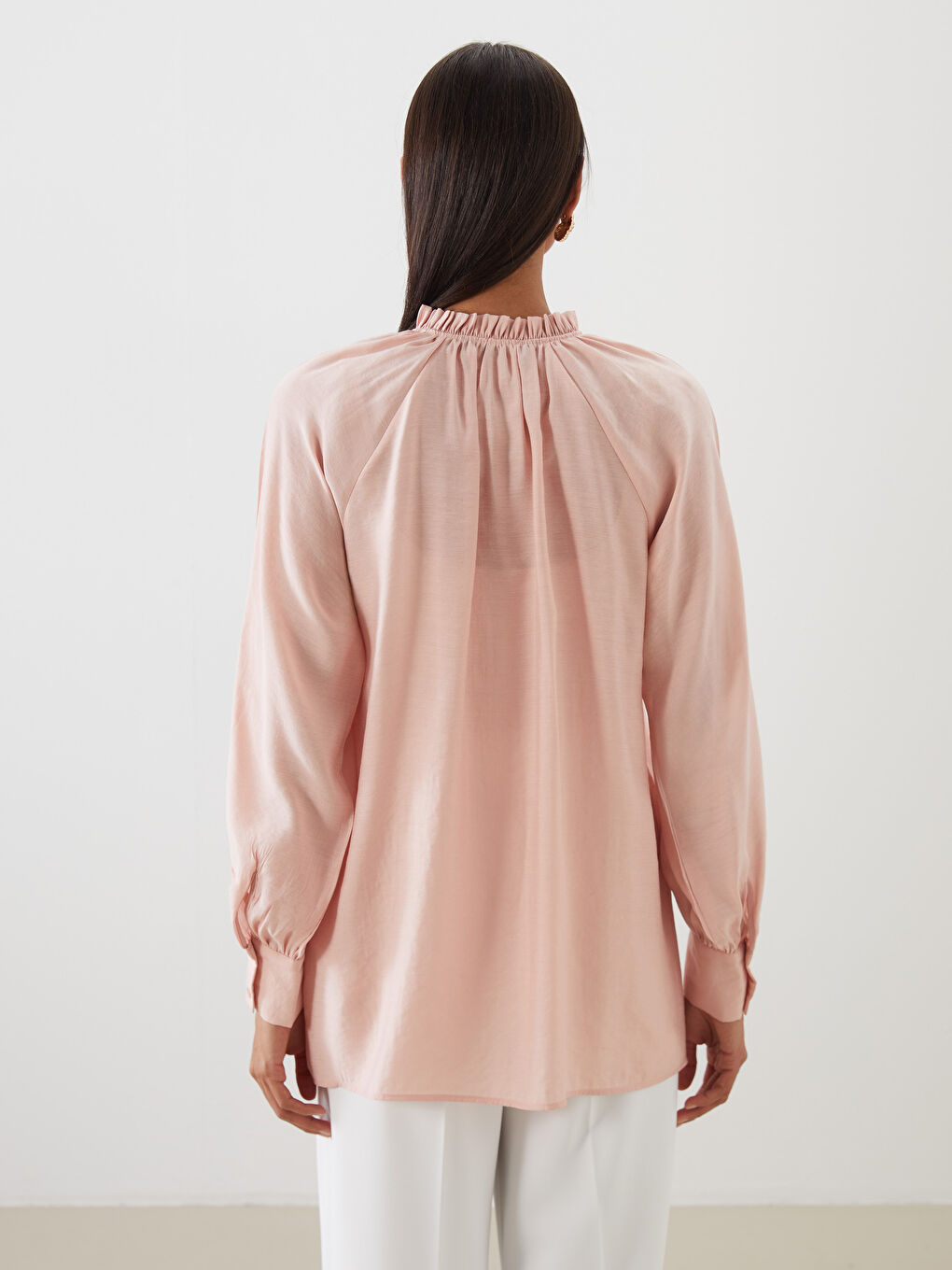 LCW Modest Woman PINK Shirt Tunic -S5MS10Z8-FRP