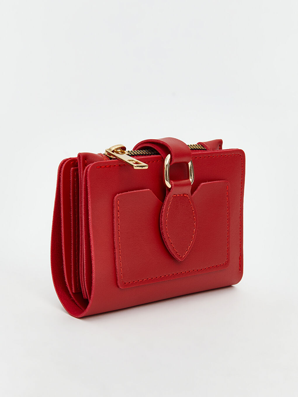 Kırmızı Antibakteriyel Deri Görünümlü Çapraz Çanta-1