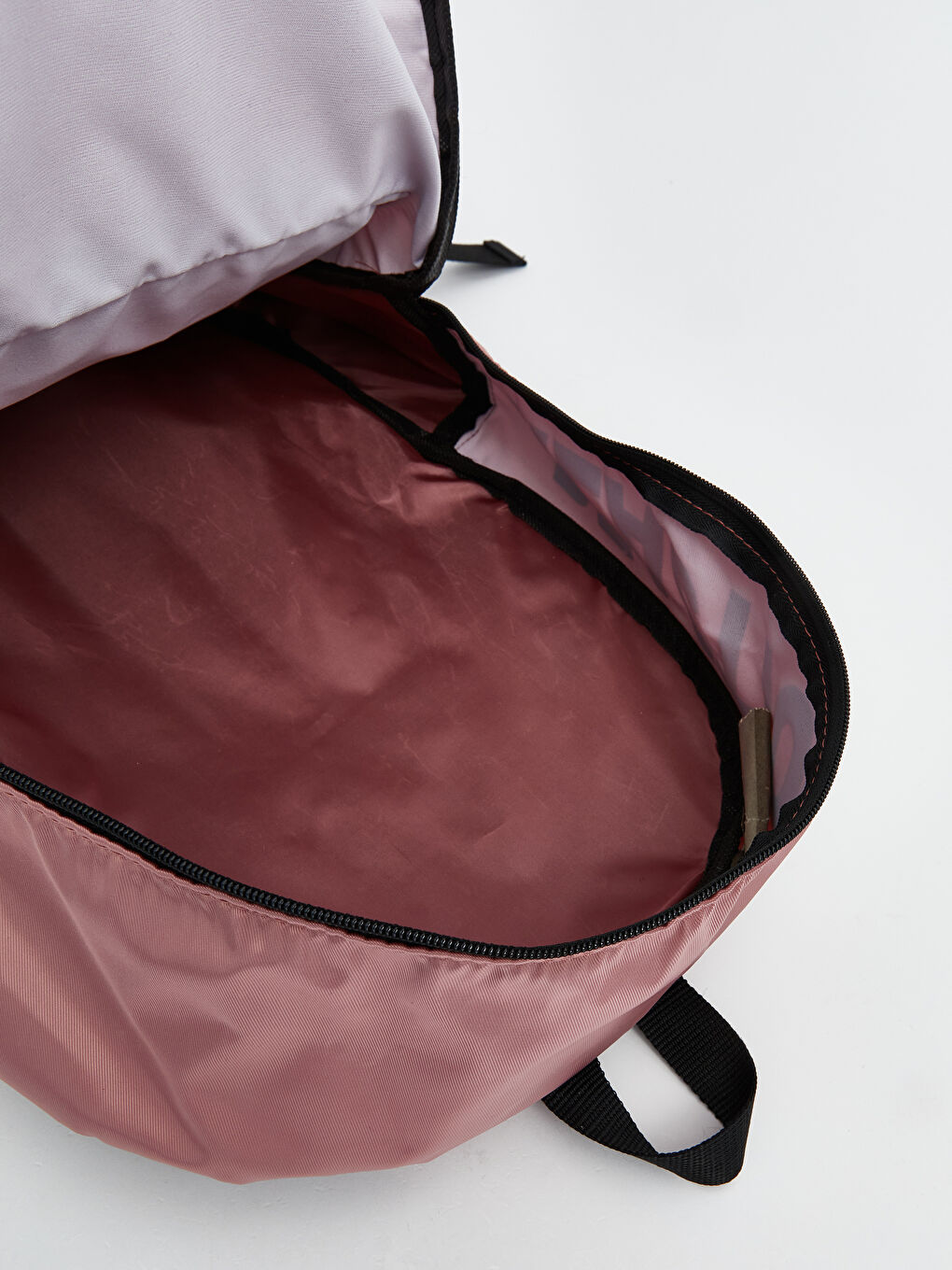 Pembe Yazı Baskılı Kız Çocuk Sırt Çantası-3