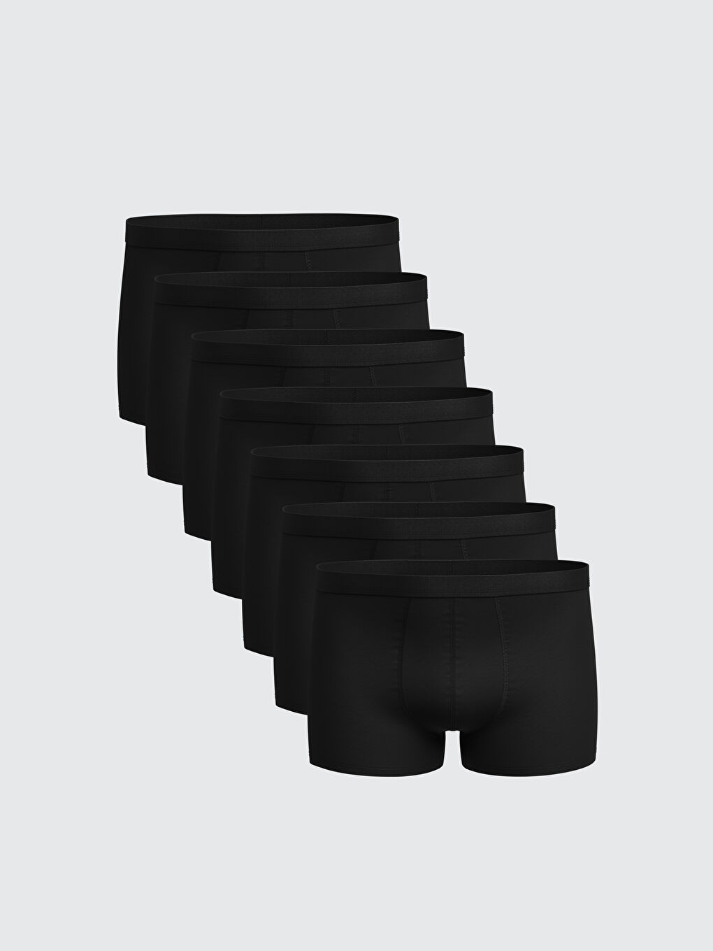 سراويل بوكسر قطنية مرنة عادية للرجال - عبوة ٧