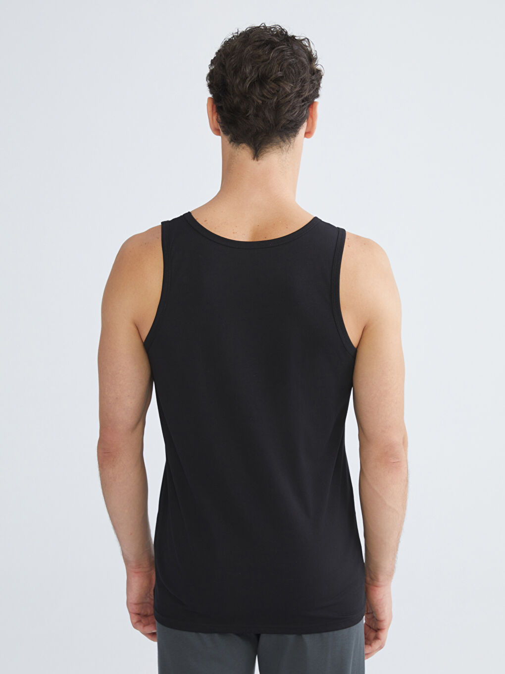 U Neck Jersey Men's Vest 5 Pack-4