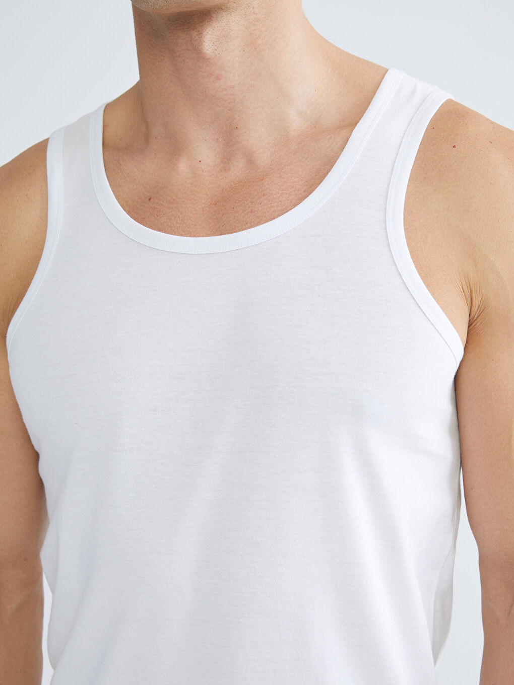 U Neck Jersey Men's Vest 5 Pack-7