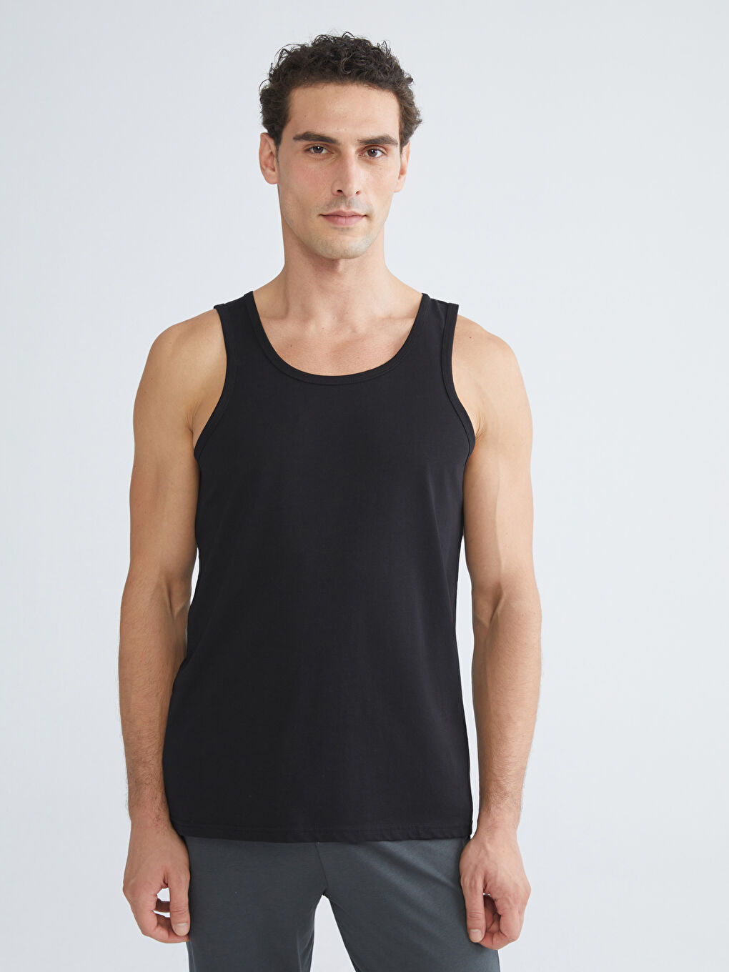 U Neck Jersey Men's Vest 5 Pack-13