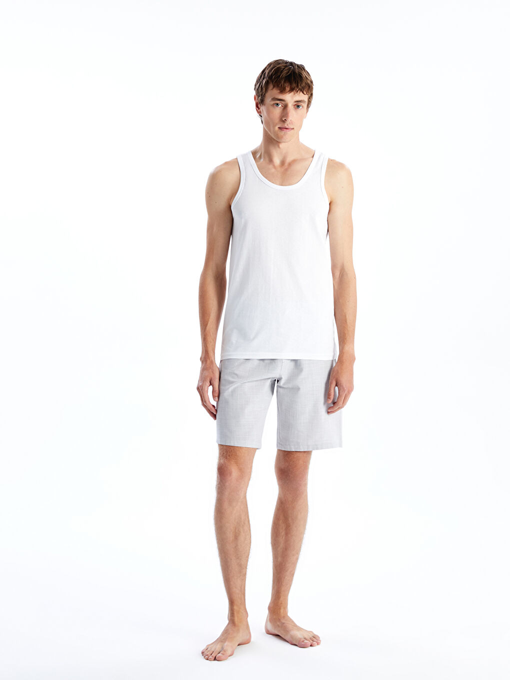 U Neck Cotton Men's Undershirt 5 Pieces -S5MS60Z8-VC4