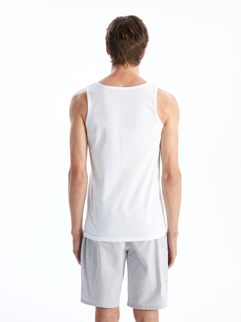 U Neck Cotton Men's Undershirt 5 Pieces -S5MS60Z8-VC4