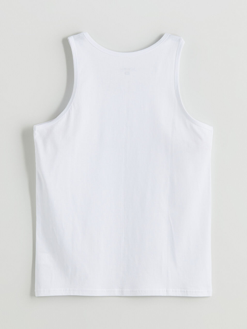 Beyaz U Yaka Penye Erkek Atlet 5'li Paket-8