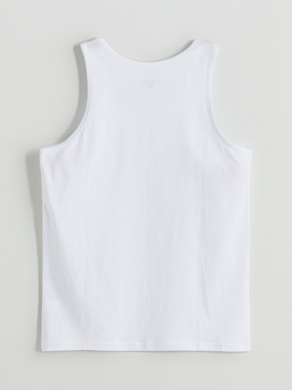 Beyaz U Yaka Penye Erkek Atlet 5'li Paket-16