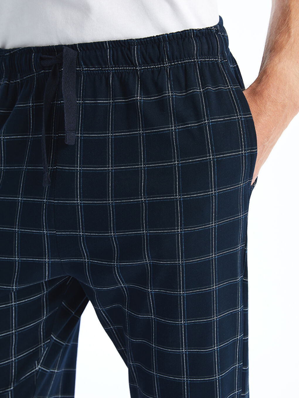 Standard Fit Plaid Men's Pajama Bottoms -S5MS62Z8-LSJ