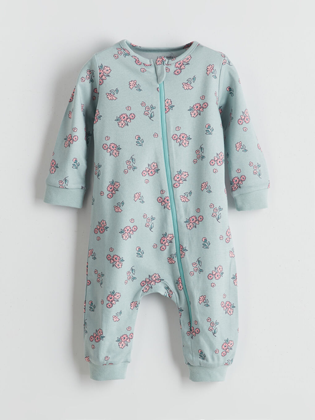 Crew Neck Girl'S Baby Interlock Jumpsuit -S5MT15Z1-LRL