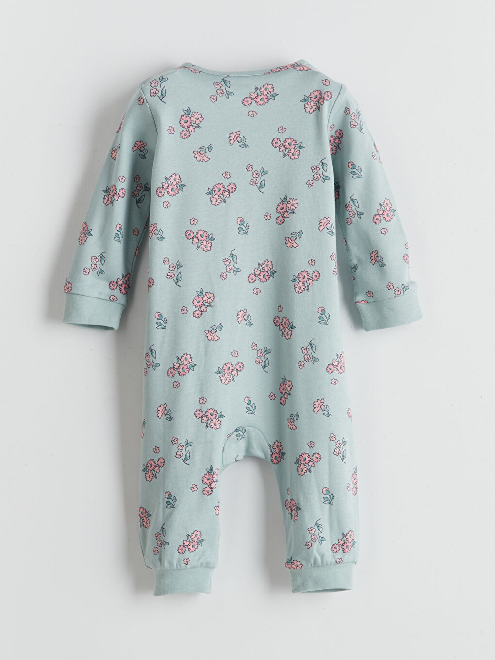 Crew Neck Girl'S Baby Interlock Jumpsuit -S5MT15Z1-LRL