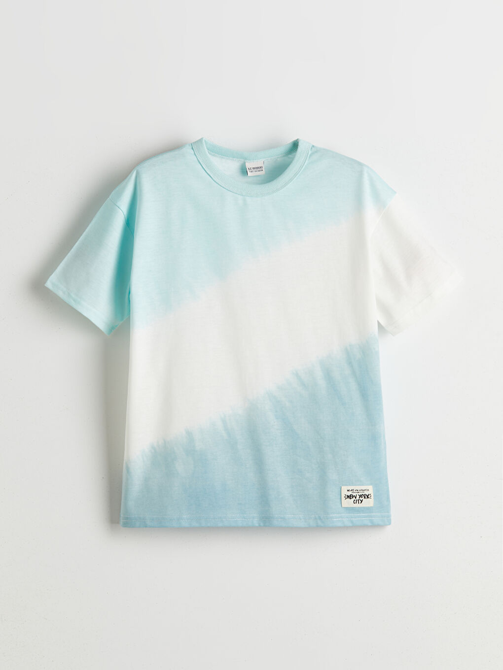 Mavi Bisiklet Yaka Erkek Çocuk Tişört-2