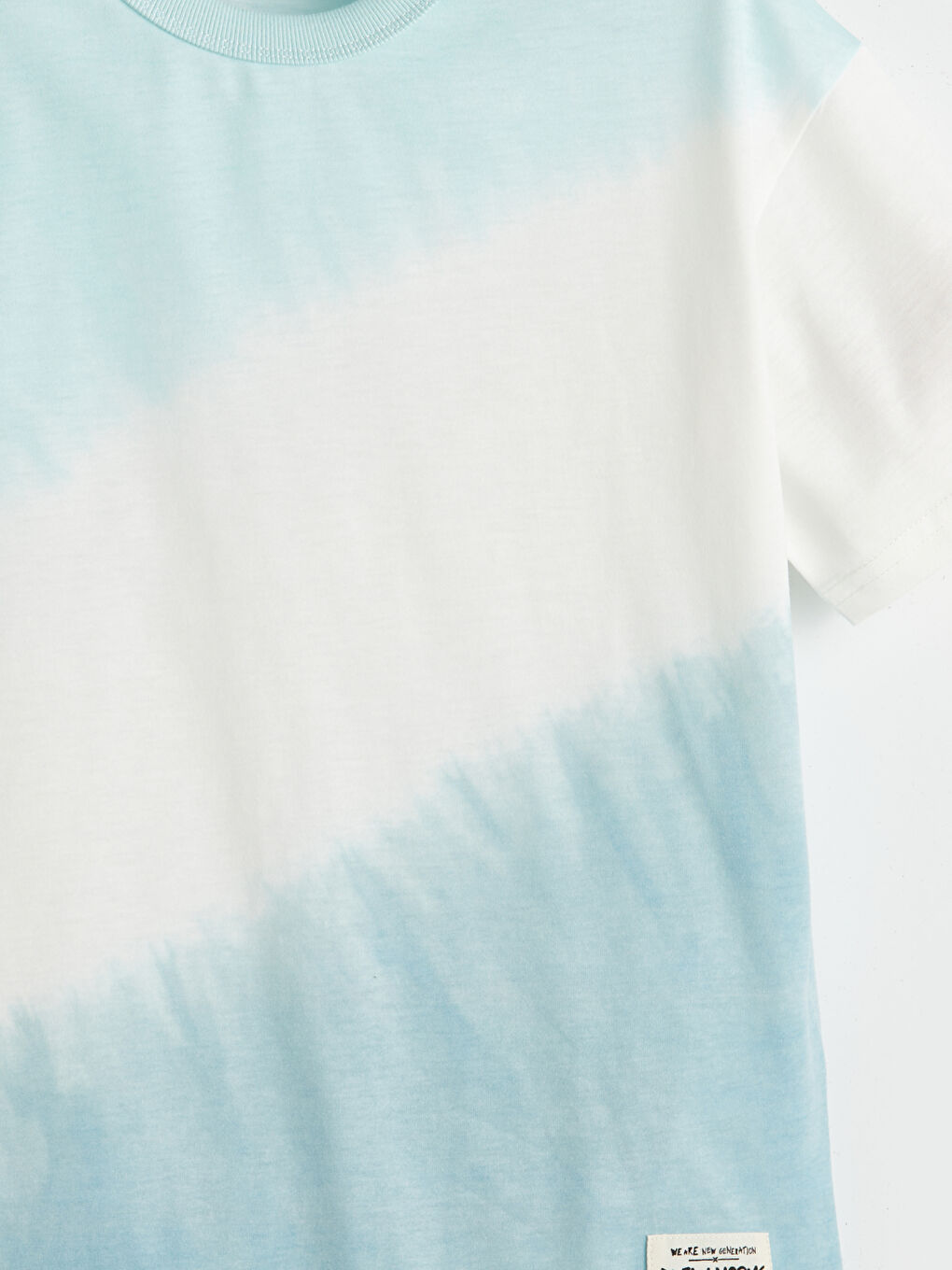 Mavi Bisiklet Yaka Erkek Çocuk Tişört-4