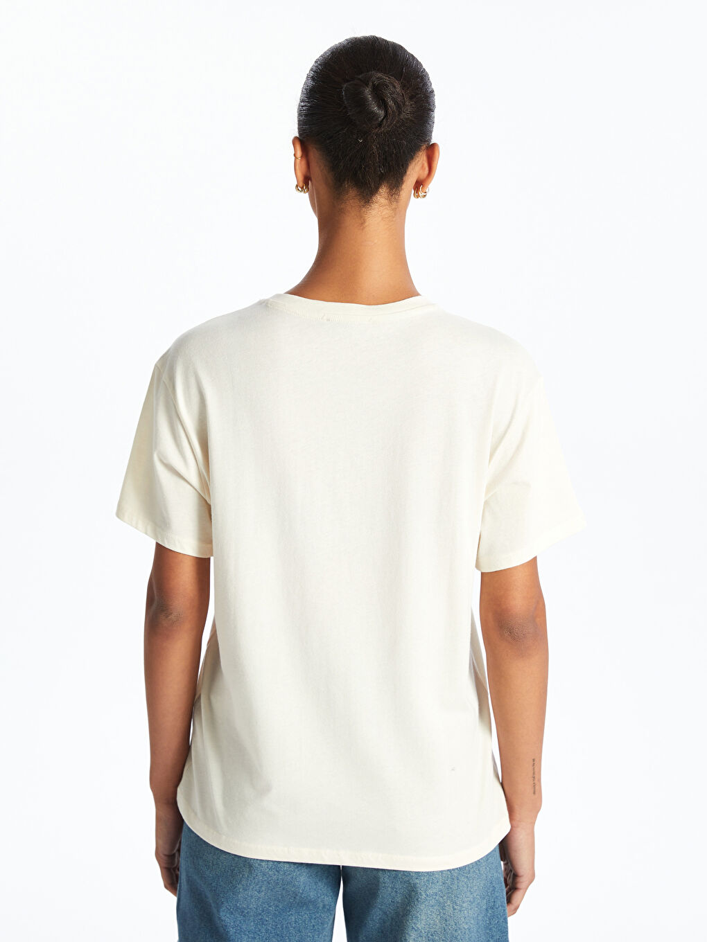 LCW Vision Crew Neck Printed Women's T-Shirt -S5MT41Z8-FDL