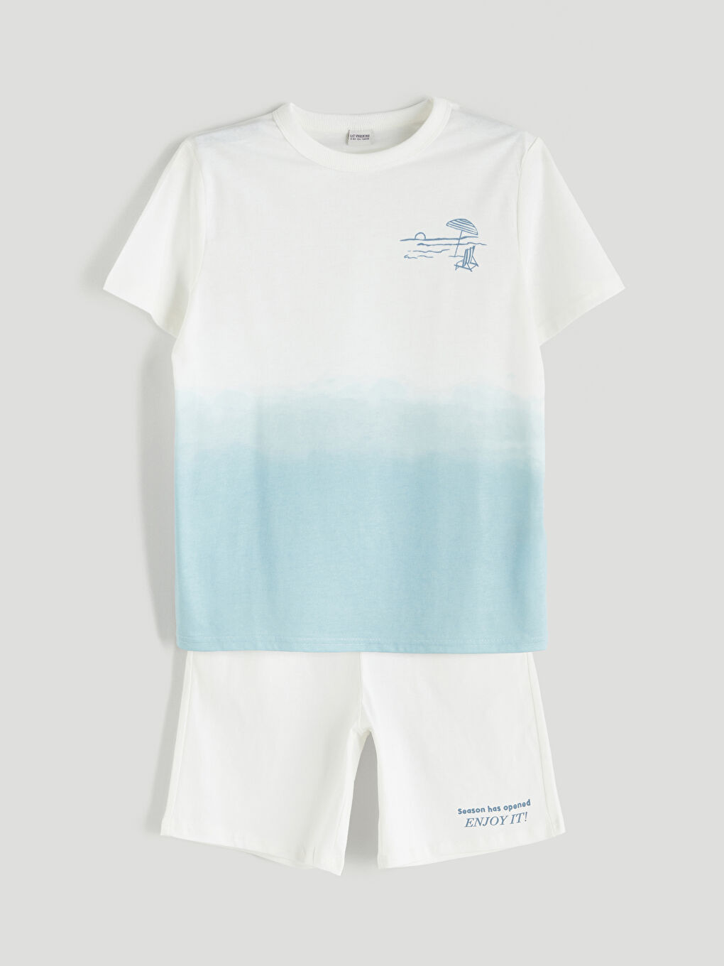 Crew Neck Boys' T-Shirt and Shorts -S5MT75Z4-LQQ