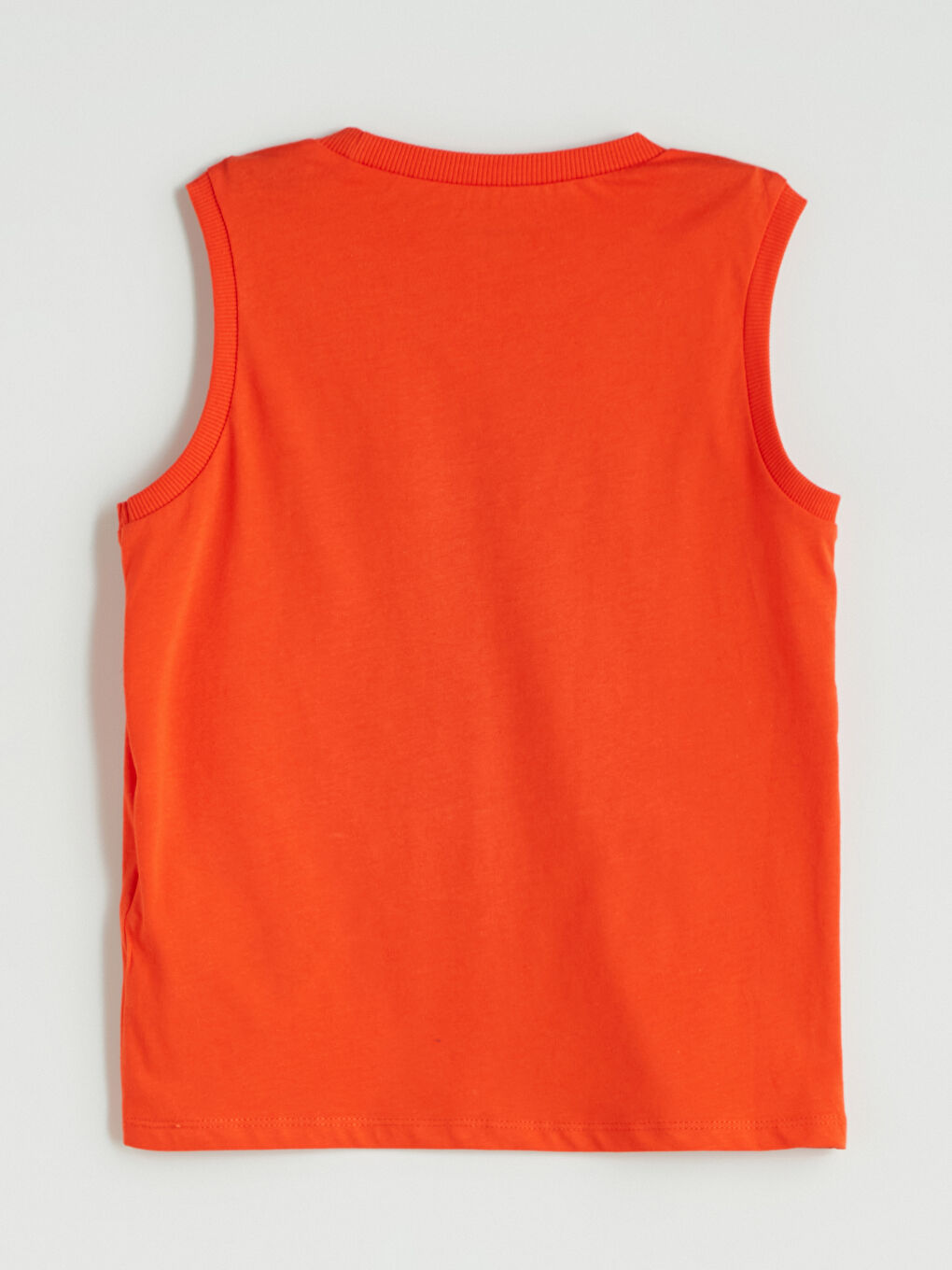 Turuncu Bisiklet Yaka Baskılı Erkek Çocuk Atlet-1