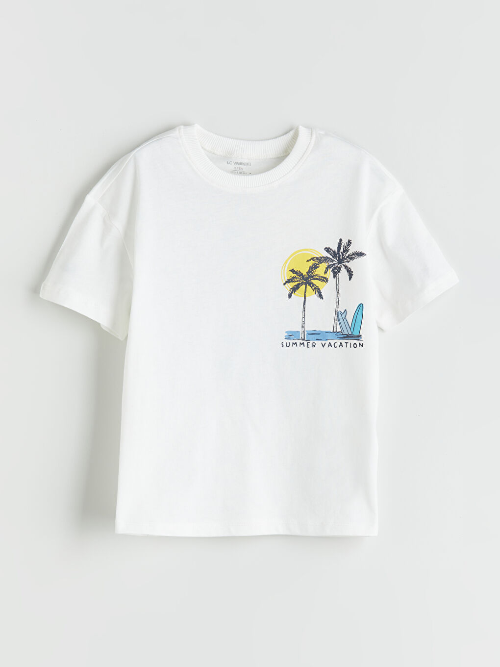 Crew Neck Printed Boys' T-Shirt