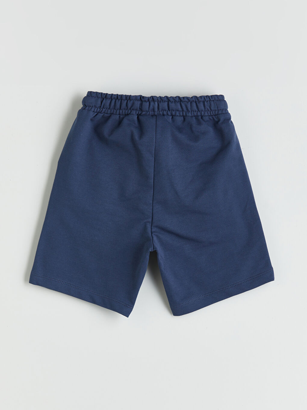 Lacivert Beli Lastikli Erkek Çocuk Şort-1