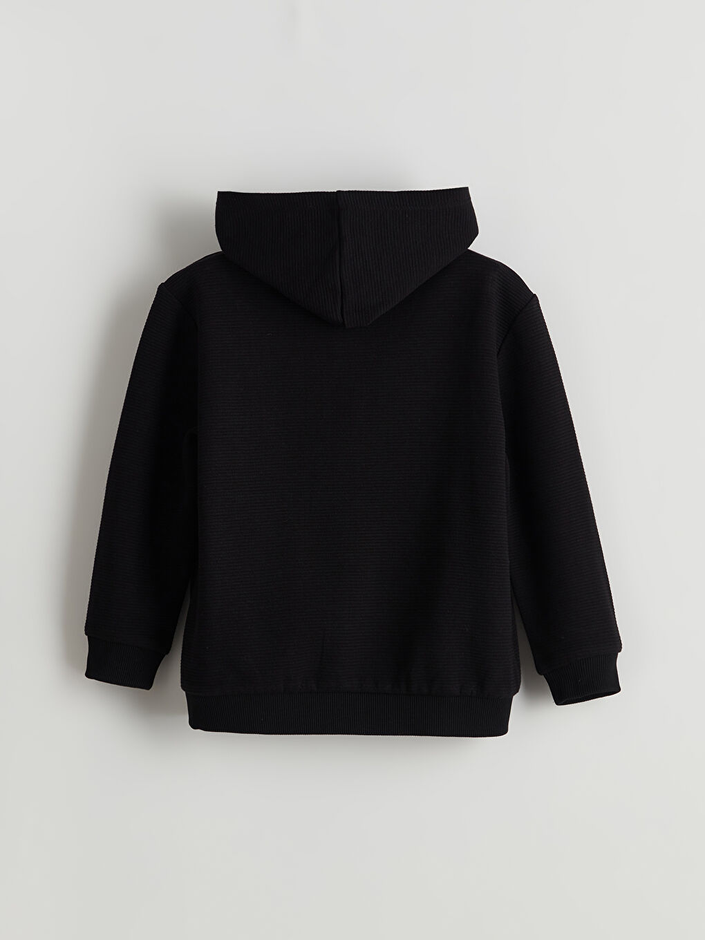 Siyah Kapüşonlu Erkek Çocuk Hırka ve Eşofman Alt 2'li-2