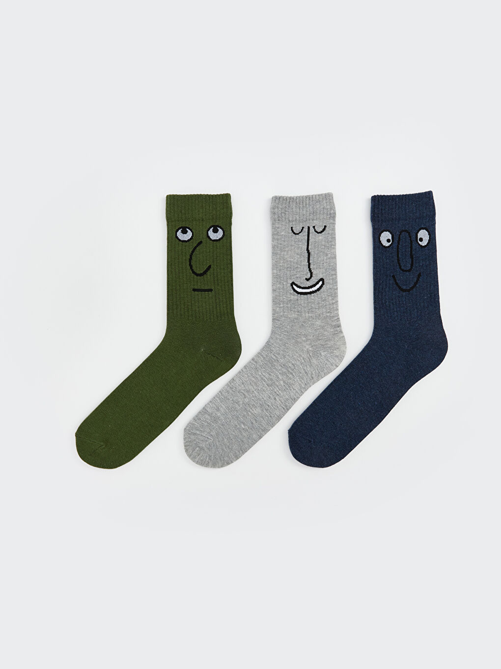 Karışık Baskılı Erkek Soket Çorap 3'lü