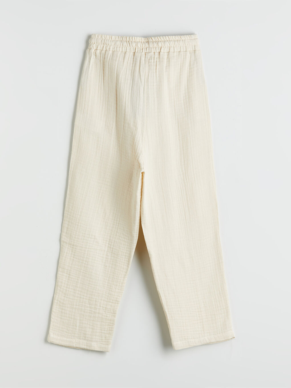 Elasticated Waist Textured Women's Trousers -S5MV11Z8-RQP