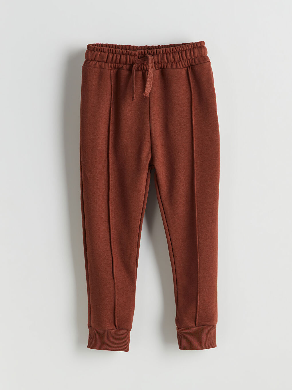 Kahverengi Beli Lastikli Erkek Çocuk Jogger Eşofman Alt