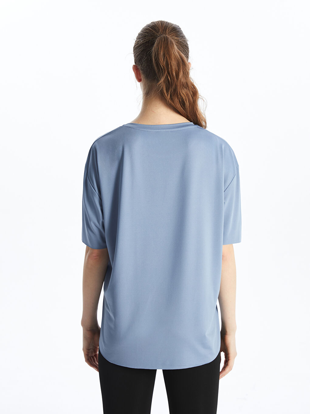 Mavi Bisiklet Yaka Kadın Spor Tişört-3