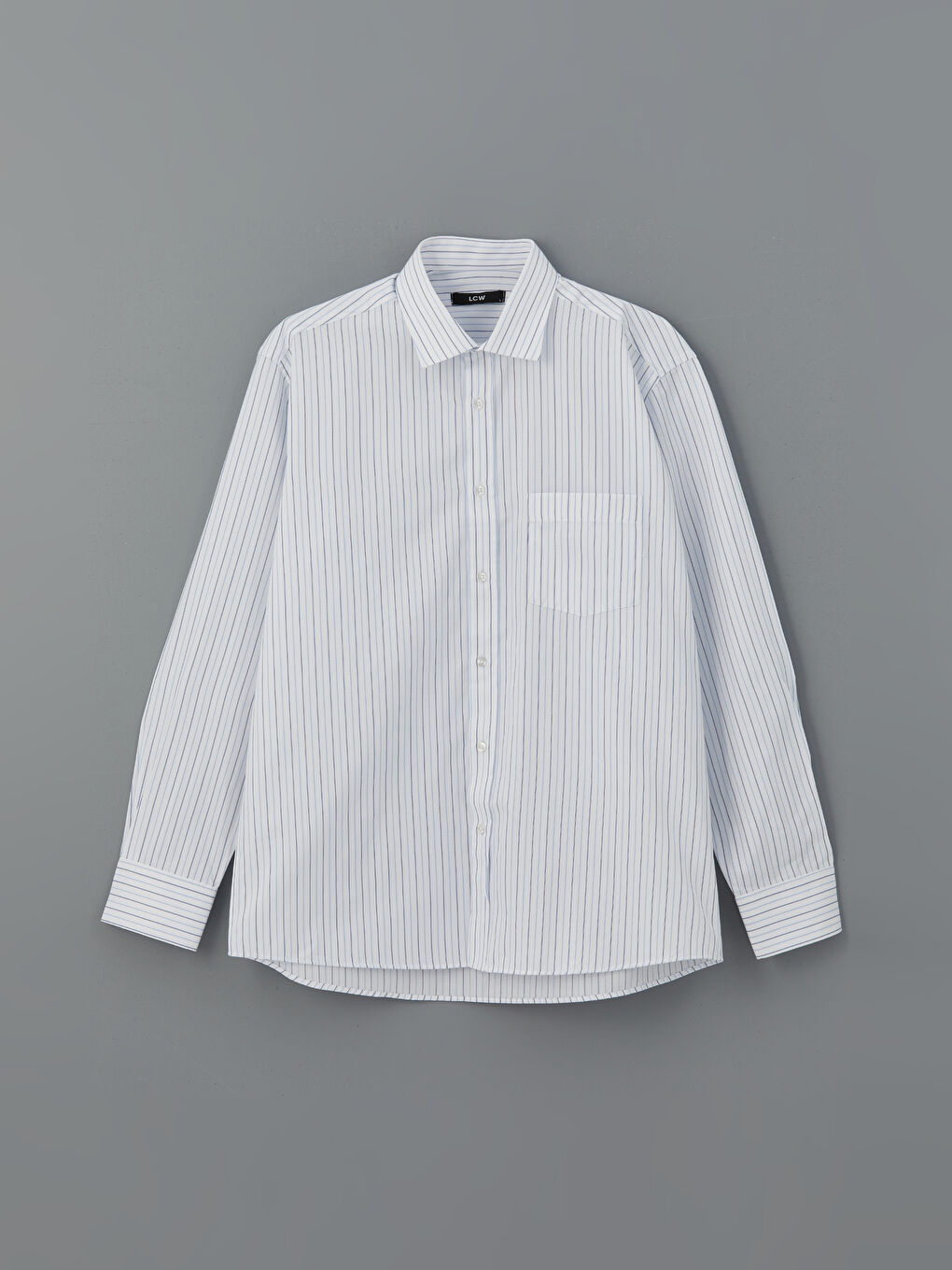 Mavi Regular Fit Uzun Kollu Çizgili Erkek Gömlek-4