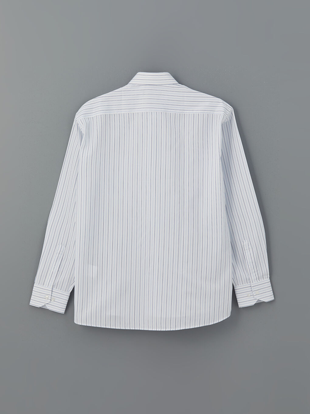 Mavi Regular Fit Uzun Kollu Çizgili Erkek Gömlek-5