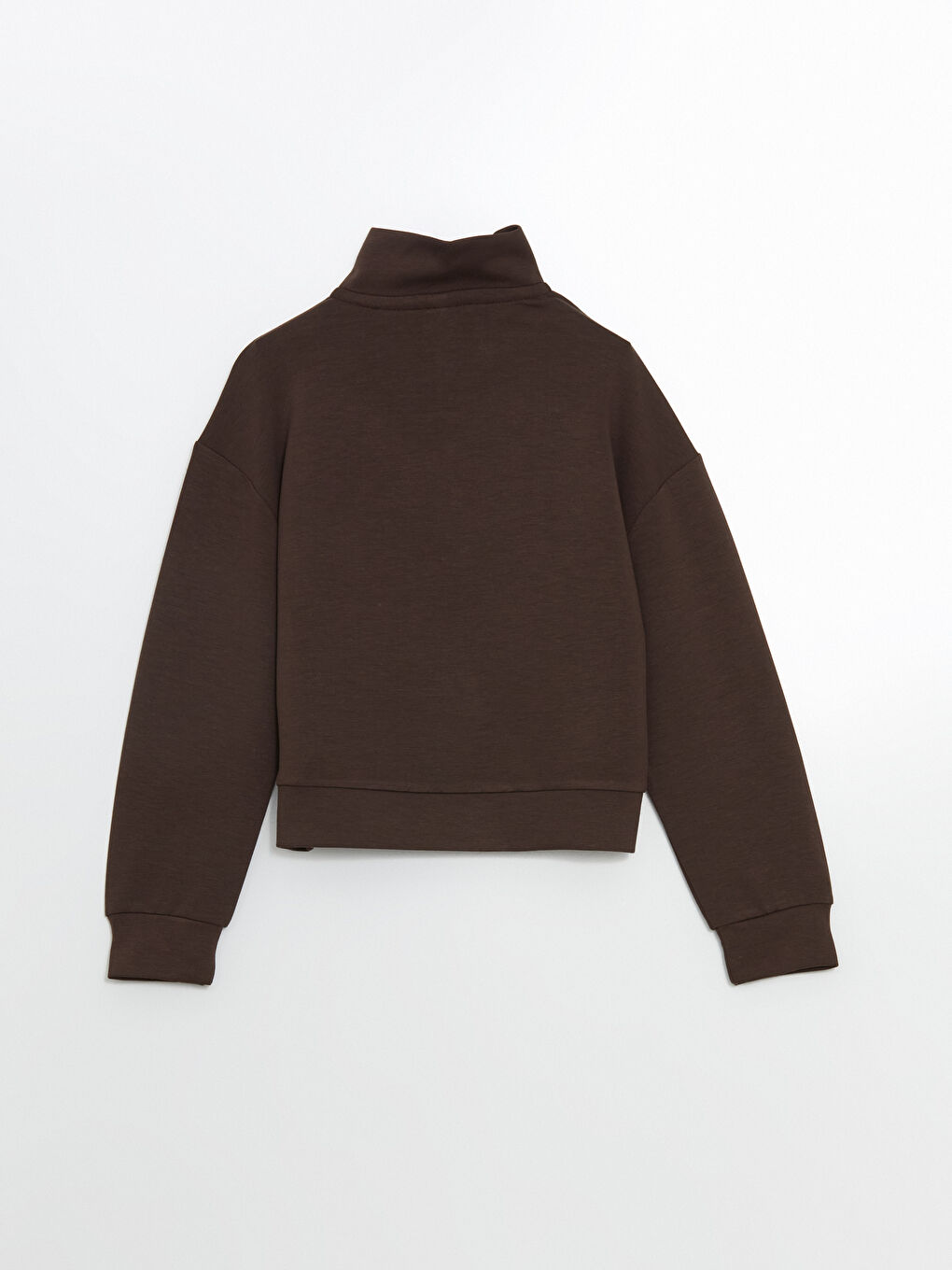 Kahverengi Dik Yaka Soft Touch Kız Çocuk Eşofman Takım-3