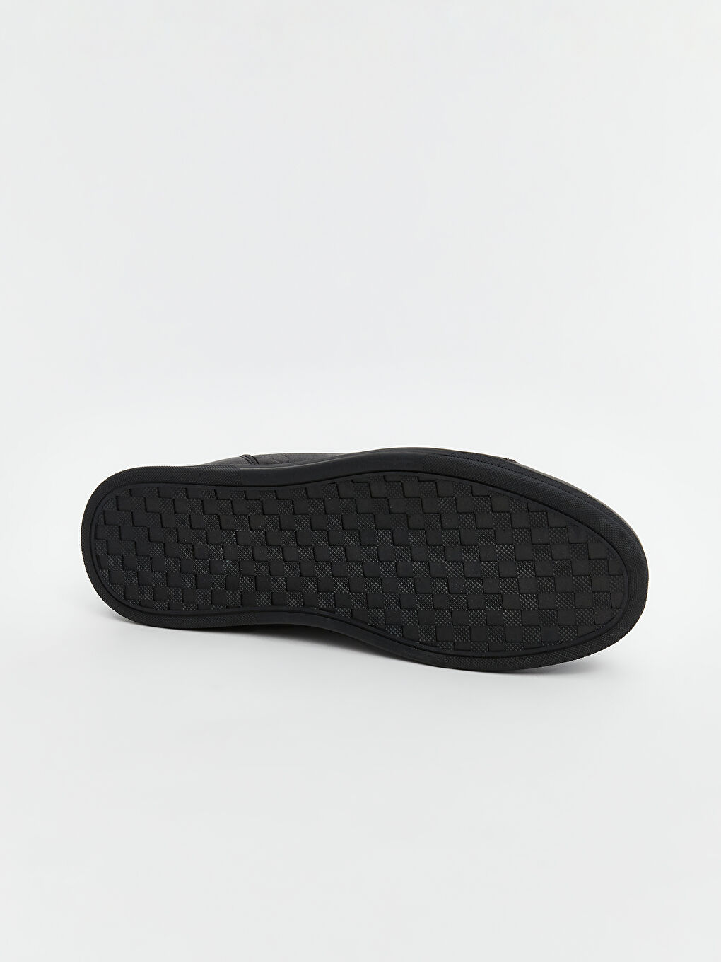 Siyah Hakiki Deri Bağcıklı Erkek Spor Ayakkabı-3