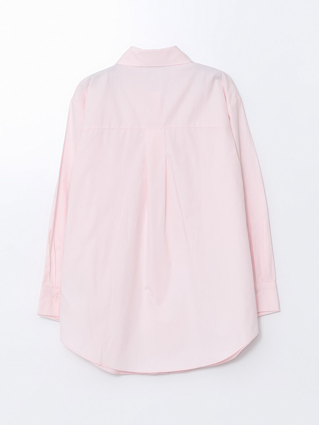 LCW Modest Pembe Poplin Kadın Gömlek Tunik - 5