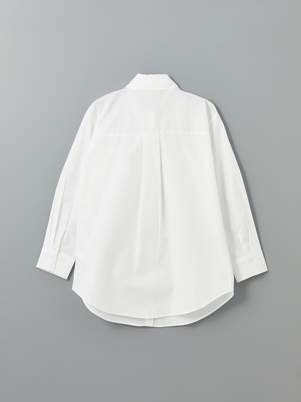 LCW Modest Ekru Poplin Kadın Gömlek Tunik - 5