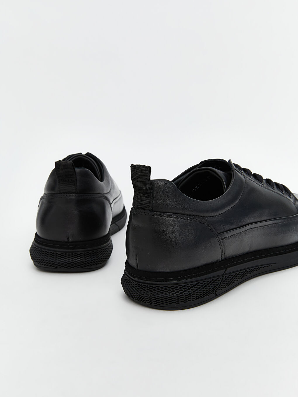 Siyah Bağcıklı Erkek Spor Ayakkabı-4