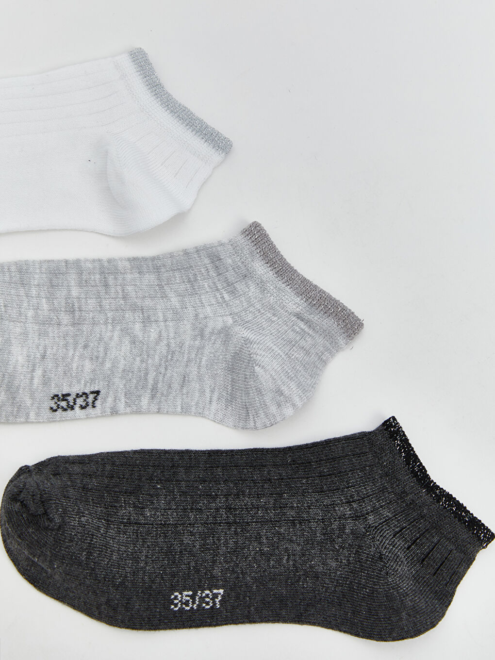 LCW DREAM Printed Women's Sneaker Socks 3-Pack -S5MY60Z8-J5E