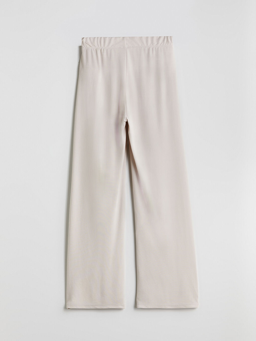 Gri Beli Lastikli Modal Karışımlı Kadın Pantolon-4