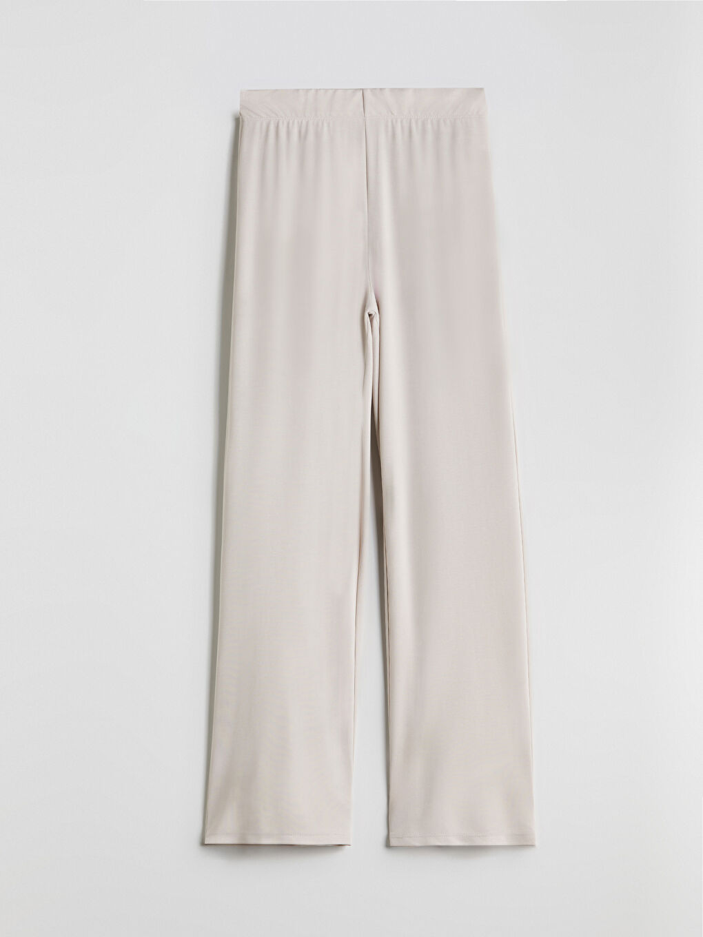 Gri Beli Lastikli Modal Karışımlı Kadın Pantolon-5