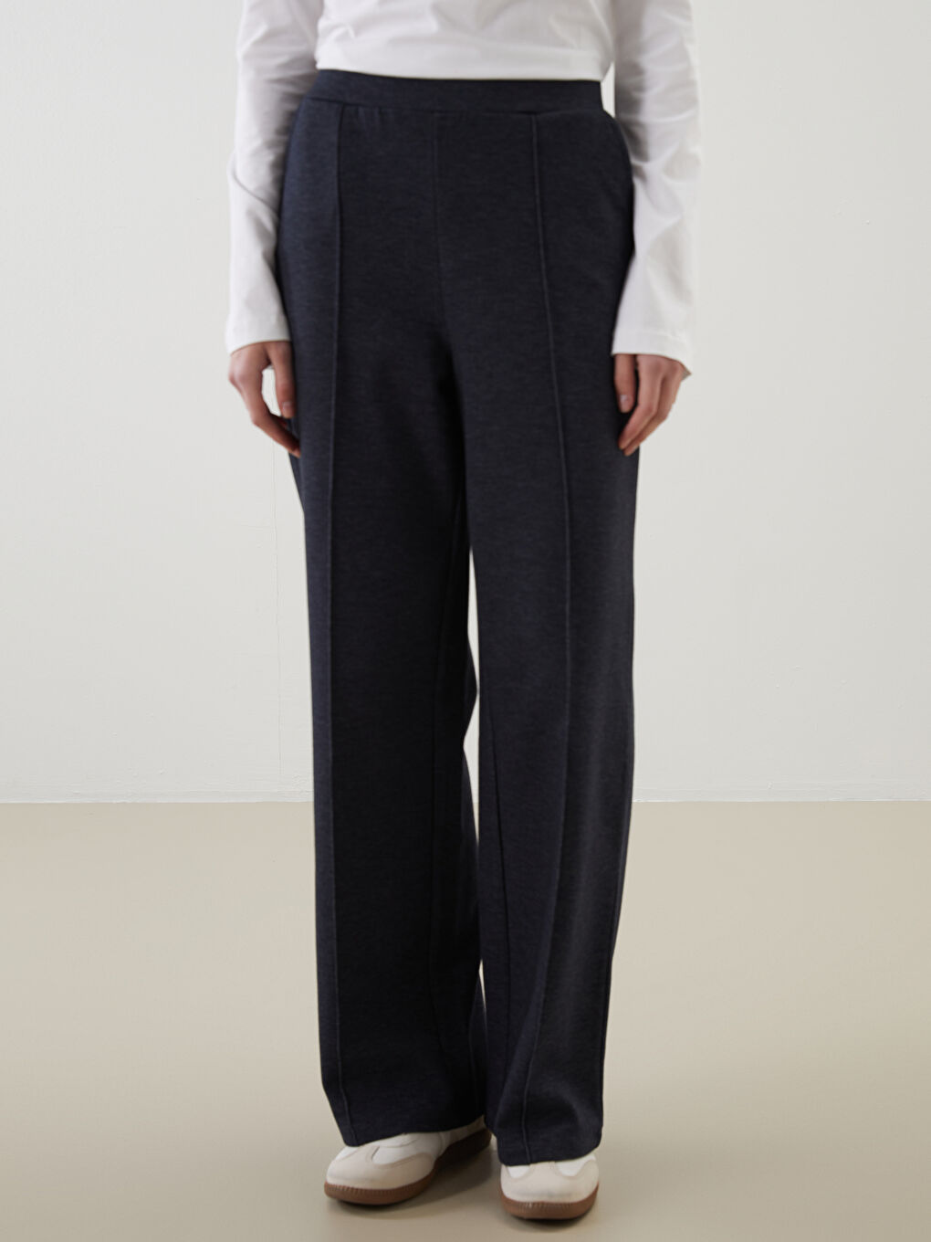 Elastic Waist Women'S Pants -S5N095Z8-CTH