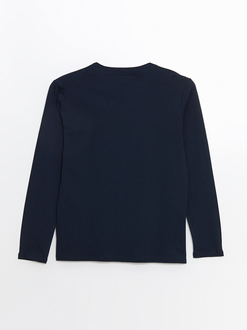 Lacivert V Yaka Uzun Kollu Erkek Pijama Üst-1