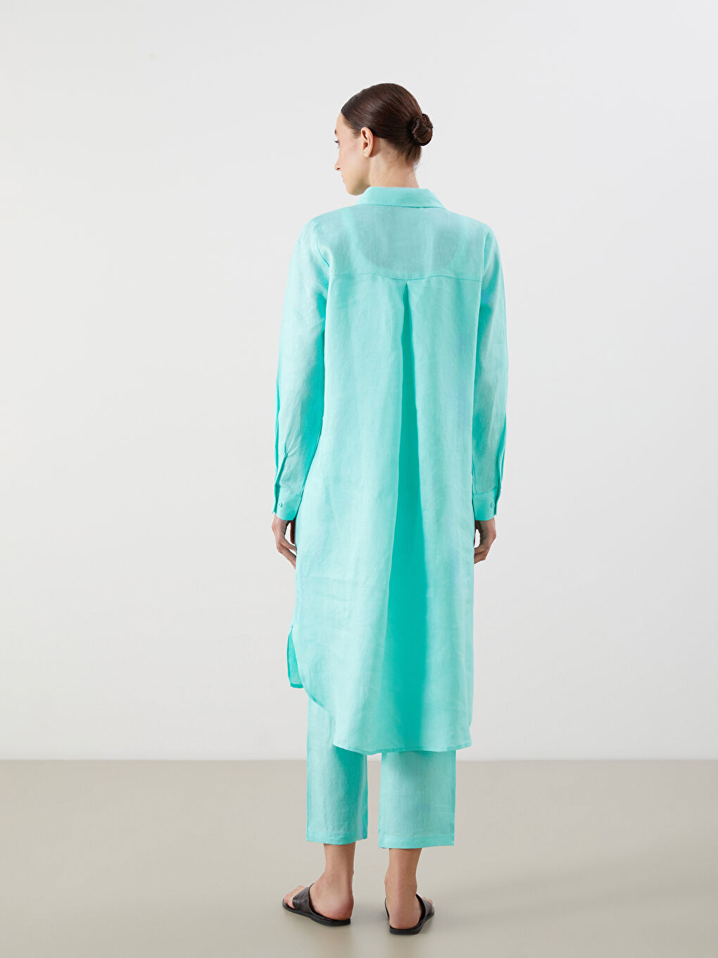 100% Linen Women's Shirt Tunic-3