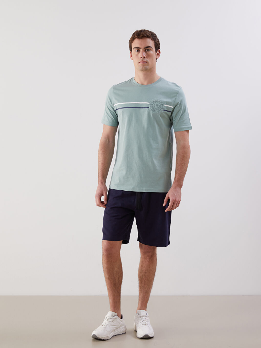 Lacivert Standart Kalıp Erkek Şort